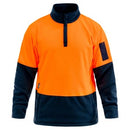 Bison Polar Fleece 300gsm XL Orange/Navy