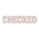 Dixon Self-Inking Stamp 022 'Checked' Red