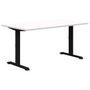 Pryme Fixed Height Desk 1500x800 Snow / Black