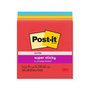 Post-it Super Sticky Self Adhesive Notes 654-5SSAN 76 x 76mm Primaries Pack 5