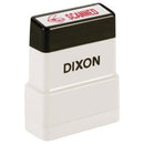 Dixon Self-Inking Stamp 005 'Scanned' Red