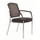 Lindis Visitor Chair With Arms Mesh Black