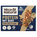Nice & Natural Protein Nut Bars Dark Choc & Cacao 165g Pack 5