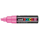 Uni Posca Paint Marker Chisel Tip Bold 8.0mm Pink