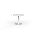 Polo Meeting Table Round 900mm White / White Frame