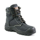 Bison Wolf Lace Up Steel Cap Boot Black Black-9