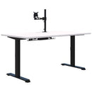 Pryme Fixed Height Desk Bundle 1200x700 Snow / Black