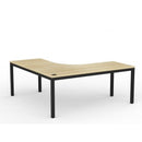 Cubit Workstation 1800Wx1800Wx700D Atlantic Oak Top / Black Frame