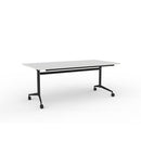 Team Flip Table 1800wx900d White Top / Black Frame