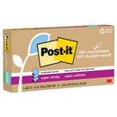 Post-it Recycled Super Sticky Self Adhesive Notes Pop-Up R330R-6SST 76x 76mm Oasis Pack 6