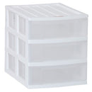 Taurus Desk Organiser 3 Drawer A4 White