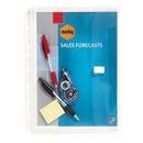 Marbig Document Wallet Polypropylene Hook And Loop Closure A4 Clear Pack 10