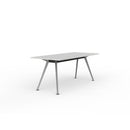 Team Round Table 1200w White Top / Silver Frame