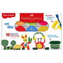 Faber-Castell Little Creatives Modelling Dough Assorted Colours Pack 12
