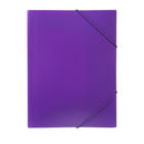 Marbig Document Wallet Polypropylene Elastic Closure A4 Purple