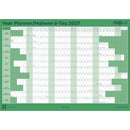 NXP 2027 Wall Planner Double Sided Laminated A3 Mint Green