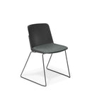 Scout Sled Seat Upholstered Chair Keylargo Anthracite