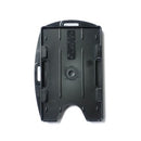 ID Card Holder Double Sided Rigid LX-208 86 x 54mm Black