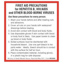 First Aid Precaution for Hepatitis B & HIV/AIDS Sticker