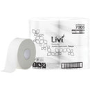 Livi Basic 7005 Jumbo Toilet Tissue 1 Ply 500m Per Roll White Carton 8