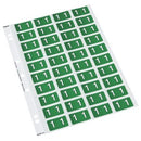 Codafile Lateral File Labels Number 1 25mm Sheet 40