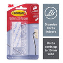 3M Command Cord Organiser Medium Clear Pack 4