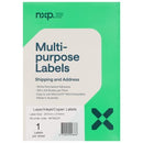 NXP Multi-Purpose Labels Laser Inkjet 210 x 297mm 1 Per Sheet Pack 100