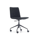 Maven Upholstered Swivel Base Black Unassembled