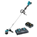 Makita 18v x2 Brushless Adt Loop Handle Line Trimmer Kit DUR368LPT2