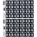 Filecorp C-Ezi Lateral File Labels Alpha Letter G 24 x 31mm Navy Sheet 40