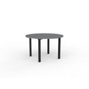 Cubit Round Meeting Table 1200Dia Silver Top / Black Frame