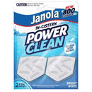 Janola Power Clean In-cistern Block Bleach & Blue 2 x 50g
