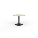 Polo Meeting Table 900 Dia Nordic Maple Top Black Frame