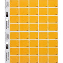 Filecorp C-Ezi Lateral File Labels Colour Flash 24 x 31mm Yellow Sheet 40