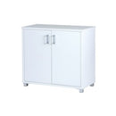 Zealand Credenza 1200(w)x835(h)x400(d)mm 25mm Melamine Top & Side Panels White