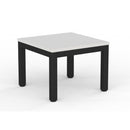 Cubit Coffee Table 600Wx600D White Top / Black Frame