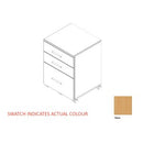 Zealand Mobile 3 Drawer 465(w)x500(d)x660(h)mm 18mm Melamine Panel Tawa