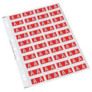 Codafile Lateral File Labels Alpha Letter A 25mm Pack 200