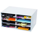 Marbig Storage Box Sorter Cardboard 8 Pocket 80088 Grey
