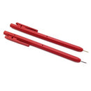 BST Eco Metal Detectable Pen With Clip Red Pack 50