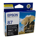 Epson UltraChrome Inkjet Ink Cartridge T0871 Photo Black
