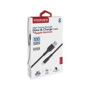 Promate 1m Usb-a To Lightning Connector Super Flexible Cable Black