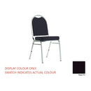 Klub Conference Chair Black Vinyl /Silver Frame