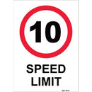 10km Speed Limit-PVC 300x450mm