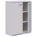Pryme Storage Cabinet Hinged Door Non Locking 900Wx1200H White