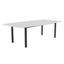 Cubit Boardroom Table 2400x1200 White / Black