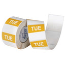 Avery Day Rotation Labels Tuesday 937337 40 x 40mm Yellow Roll 500