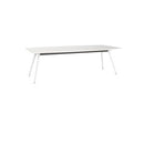 Team Meeting Table 2400x1200mm White Top / White Frame