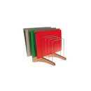 OSC Que-File File Rack Swivel 6 slots Silver