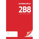 Warwick 2B8 Lecture Book Hard Cover 7mm Ruled 94 Leaf